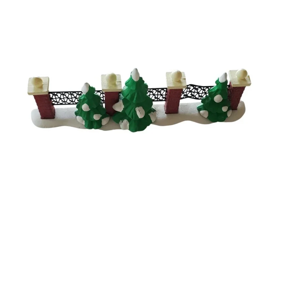 Department 56 Two Tree Lined Fences with Mailbox‎